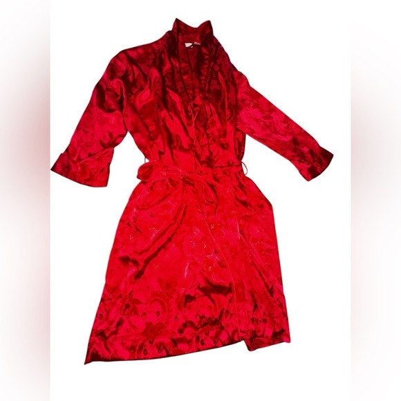 Victoria's Secret | Intimates & Sleepwear | Vintage Red Silky Victorias ...